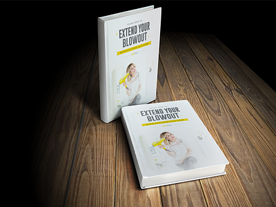 Drybar Extend Your Blowout Book Cover concept blow book concept cover design drybar mock out psd table up