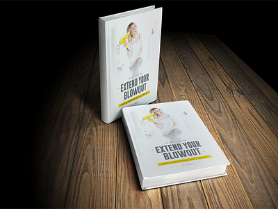 Drybar Extend Your Blowout Book Cover concept blow book concept cover design drybar mock out psd table up