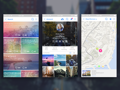 Travel app UI KIT app concept mobile travel ui