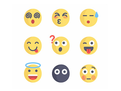 Emoji No.11 2d animation atlassian character design doodle emoji emoji set emotions faces flat illustrator