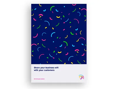Share your busieness wifi a4 business colours internet share signal wifi
