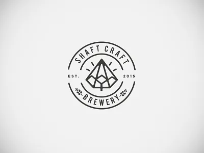 Shaft Craft Brewery brand branding brewery logo logotype typography