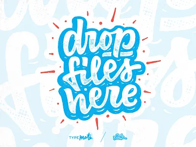 Drop files here! brush calligraphy handwritten lettering logo logotype marvel marvelapp typemate