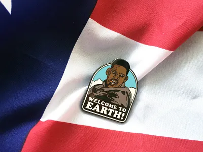 4th of July enamel pin enamel pin id4 independence day usa will smith