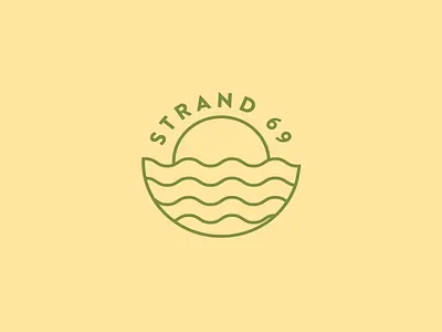 Beach Pavilion beach icon logo mark pavilion restaurant sea strand sun symbol waves