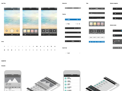 Sticker Sheet app audio camera components ios material design mobile screens stickers ui ux