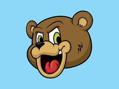 Cub Club Bruiser baylor bear cartoon character club cub kids mascot vector waco