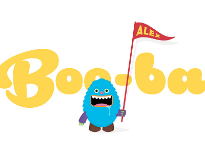 Boo-ba illustration monster vector