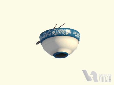 VRNinja – Ramen Bowl 3d game gaming modelling virtual reality vr