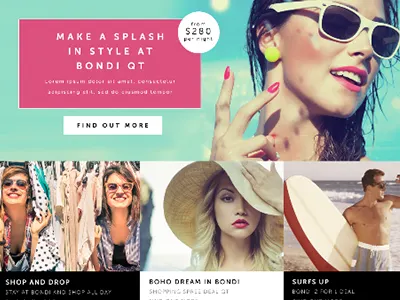 Promo colour design gird hotel layout promo ui web