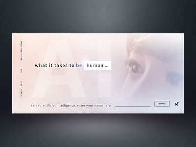 What it Takes to be Human ai artificial intelligence chat chatbot emotion gradient human parallax particles qa robot timeline