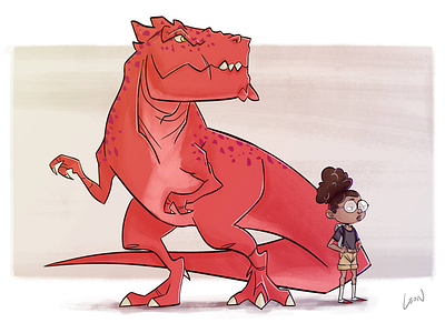 Moon Girl & Devil Dinosaur art characterdesign comics devildinosaur digital digitalart fanart illustration marvel moongirl verzoekhoek