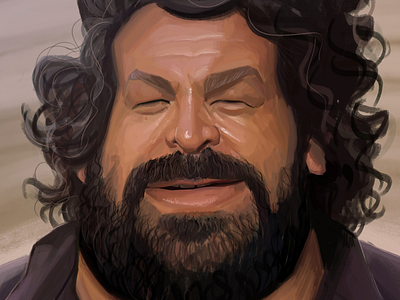 Caricature studies: Tribute to Bud Spencer art budspencer caricaturamashowdown caricature character digitalart illustration painting portrait spaghettiwestern study tribute