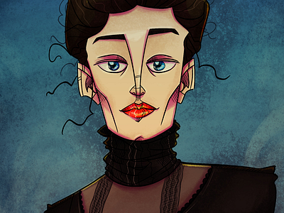 Vanessa Ives art character characterdesign digital digitalart evagreen illustration pennydreadful vanessaives