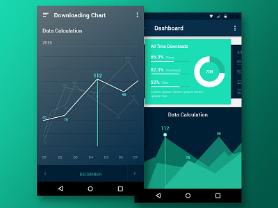 Graphs app page design illustrator photoshop sketch