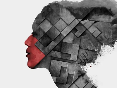 Queen of Hearts Scomposition compositing concept art digital art digital photography hearts illustration photomanipulation playing card queen scomposition texture