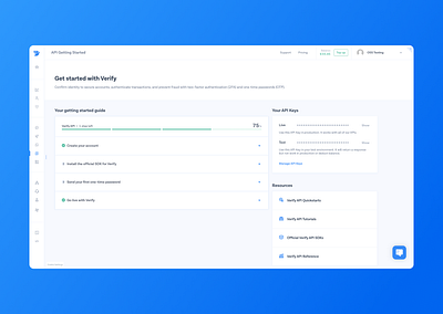 Verify Authentication Dashboard activation dashboard product design security ui