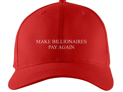 Make Billionaires Pay Again Hat design illustration t shirt design