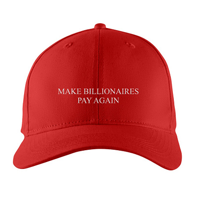 Make Billionaires Pay Again Hat design illustration t shirt design