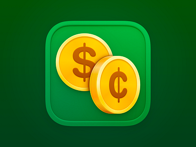 Dollar and Sense iOS App Icon app icon design icon design ios app icon