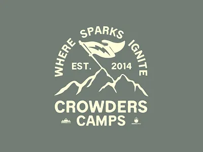 Crowders Camps Pocket Tee branding design graphic design illustration logo typography vector