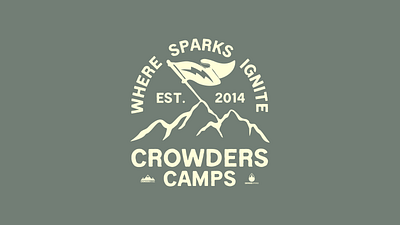 Crowders Camps Pocket Tee branding design graphic design illustration logo typography vector