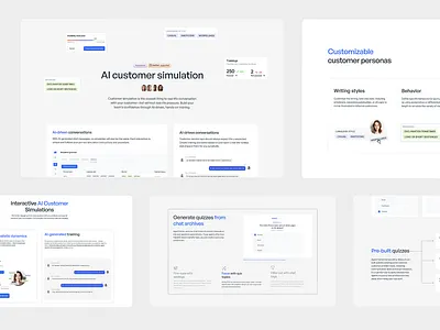 AgentTrainer ✺ SaaS Website aesthetic aesthetic web design ai product app customer service digital product mod saas saas web design saas website ui ux webdesign website