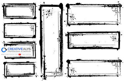 Grungy Vector Frames design frames designs graphic design grunge grunge designs grunge frames grungy frames grungy vector frames illustration vector vector frames