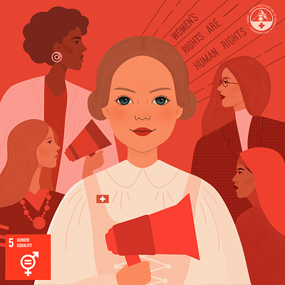 SDGs NFT : GOAL 5. Gender equality character design gender equality illustration nft sdgs swiss