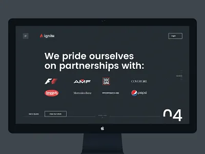 Portfolio Website awwwards business dark design flat interface portfolio promo ui ux web website