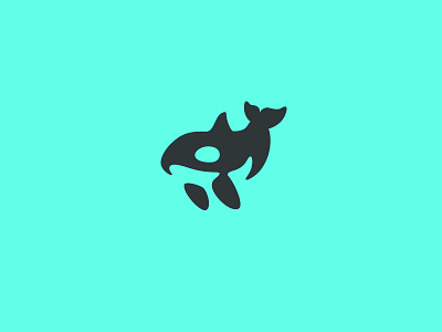 Orca brand identity creative designer killer whale kreatank logo design negative space ocean orca vector mark