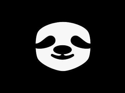 Sloth icon illustration logo minimalism nagativespace sloth vector