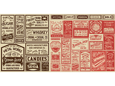 Mega set of old advertisements advertisements background banner baroque border camping card deco fashion label old retro