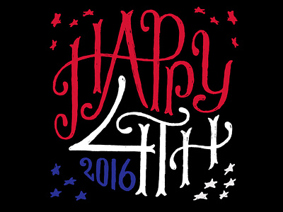 Happy 4th of July!! america hand lettering lettering type typography usa