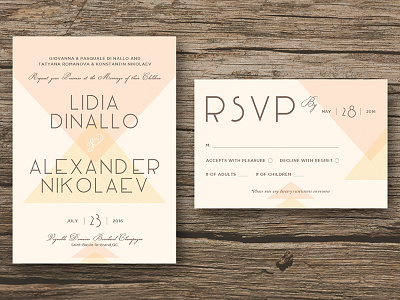 L + A Wedding Invite 2 invitation wedding invitation