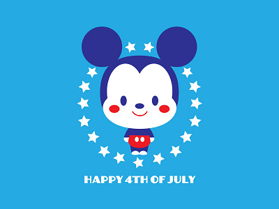 Happy 4th 4th of july disney mickey mouse