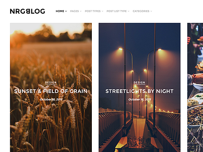 NRGBlog - Clean Responsive WordPress Blog Theme clean elegant gallery magazine minimal modern personal photography portfolio responsive simple wordpress