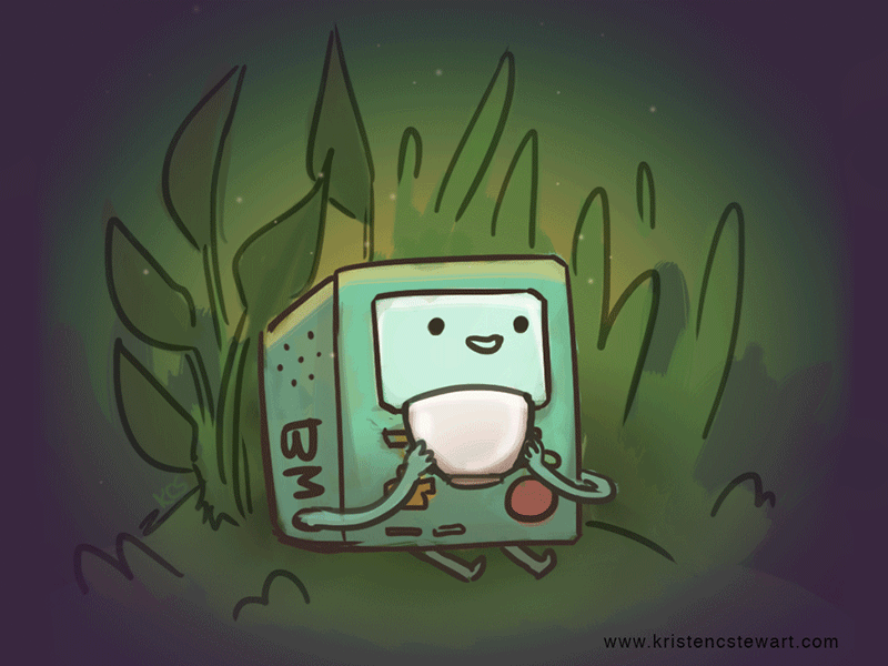 BMO drinking tea adventure time animated animation beemo bmo