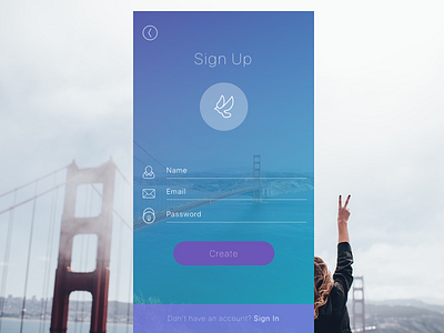 DailyUI challenge - #001 challenge dailyui dove ios san francisco uiux