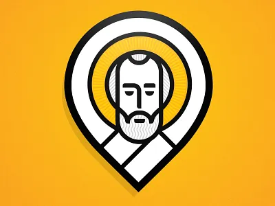 St Nicholas Touristic Brand Design Concept For Mykolayiv Region logo nicholas saint sign tourism yellow