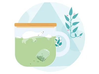 A cup of tea illustrations