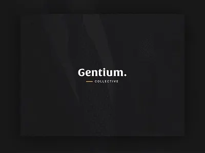 Gentium Collective branding design fashion graphic lifestyle luxury