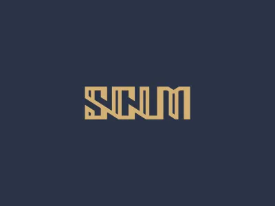 SCUM font jkd jkdesign ligature logo логотип шрифт