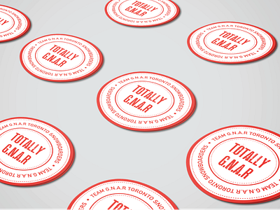 G.N.A.R. stickers design dribbble typography