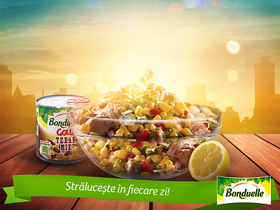 Bonduelle - Photo manipulation salad sunny