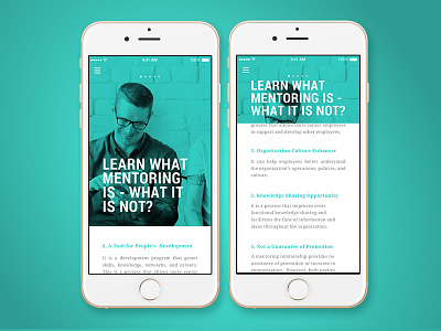 Mentoring App app design editorial flow interface ios iphone mobile screens ui ux