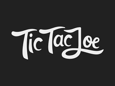 Tic Tac Joe Type brand cafe hand identity joe logo script tac tic typography written