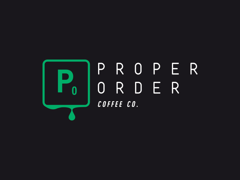 Example of Proper Order Coffee Co. Logo