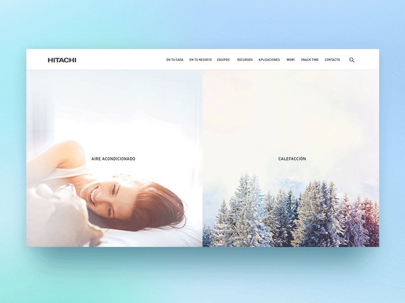 Hitachi's hover animation animation hover interaction ui ux web design