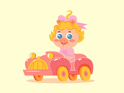 Muppet Babies - Piggy character design illustration miss piggy muppet babies